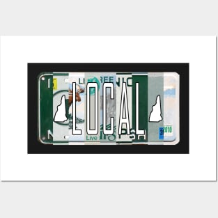 New Hampshire Local License Plates Posters and Art